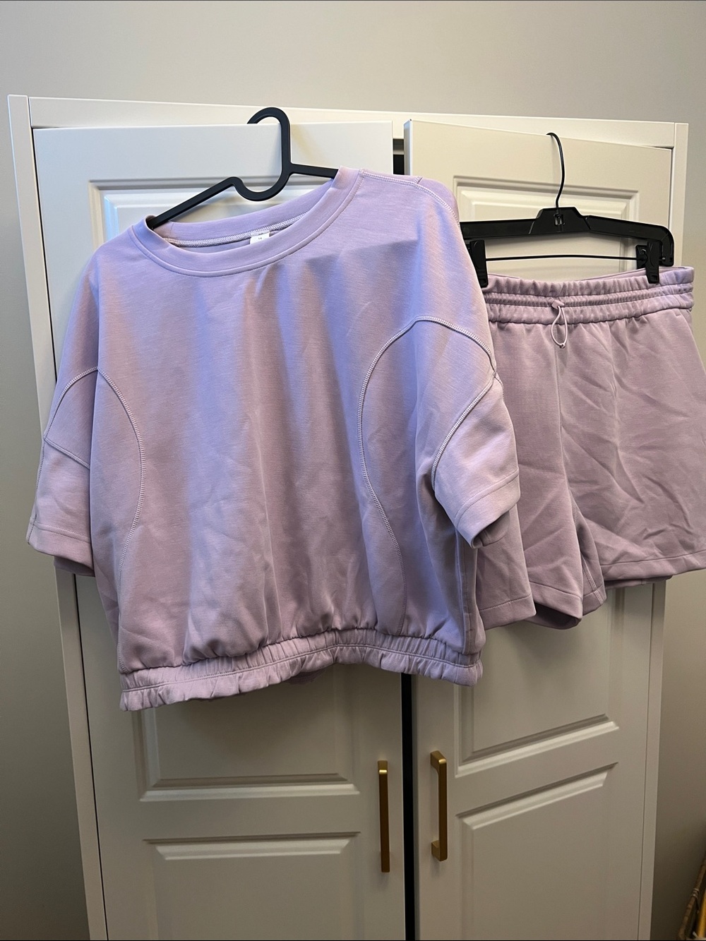 lululemon athletica Lavender Athletic Shorts Set